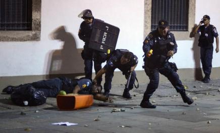 CORRECTION Brazil Confed Cup Protests