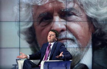 Grillo a Renzi, confronto in tv? Mi trovi tra gente