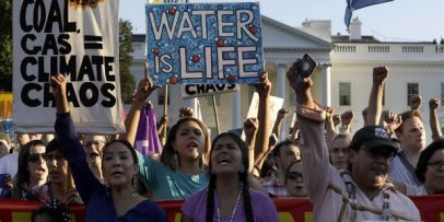 dakota_pipeline_protest_ In evidenza