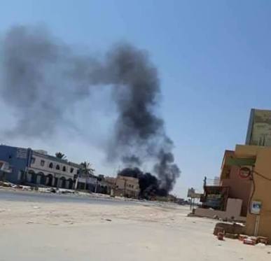 Scontri a Khalit Al-Furjan nel sud di Tripoli Foto Social Media