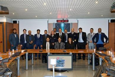 La foto ufficiale dell’incontro presso la Guardia costiera a Roma_ Il quarto da sinistra è Bija._Il terzo_ un delegato su cui stanno lavorando i pm