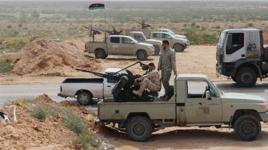 Le forze Sirte, che sono alleate con il governo sostenuto dalle Nazioni Unite a Tripoli_ si schierano a Sirte in Libia_nel marzo 2019 _ Ayman Al-Sahili_Reuters