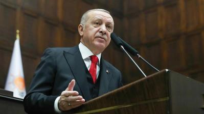 Il presidente turco Recep Tayyip Erdogan _Handout _Anadolu Agency