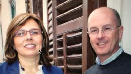 Dino Petralia con la moglie Alessandra Camassa anche lei magistrato